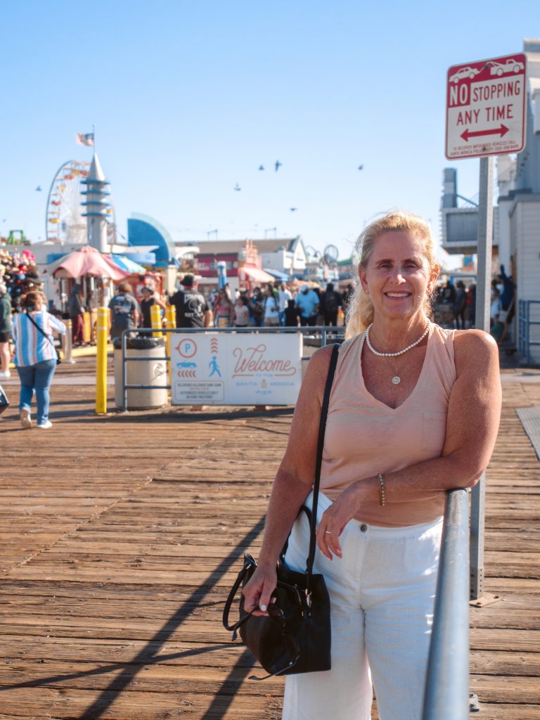 Carrie Green Zinn at the Santa Monica Pier