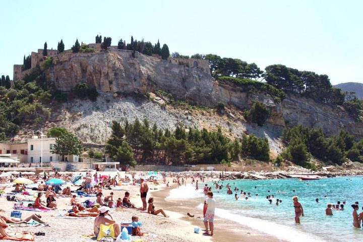 The beach in Cassis, France, one of the hidden gems of Europe