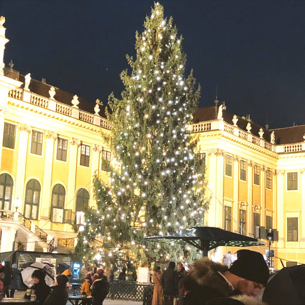 Schonbrunn Palace Vienna at Christmastime