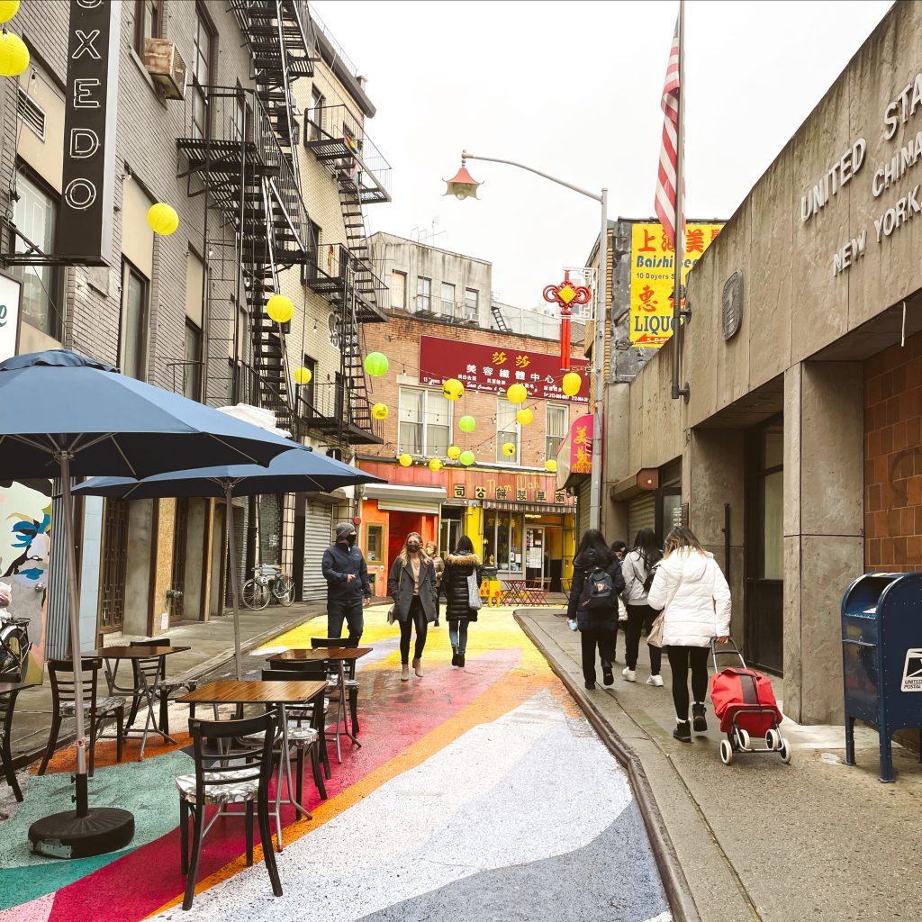 A view of Chinatown in New York City