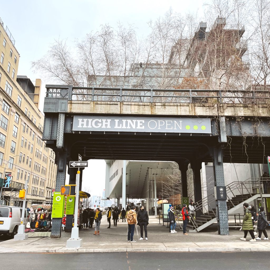 The High Line Entrance at the Whitney Museum