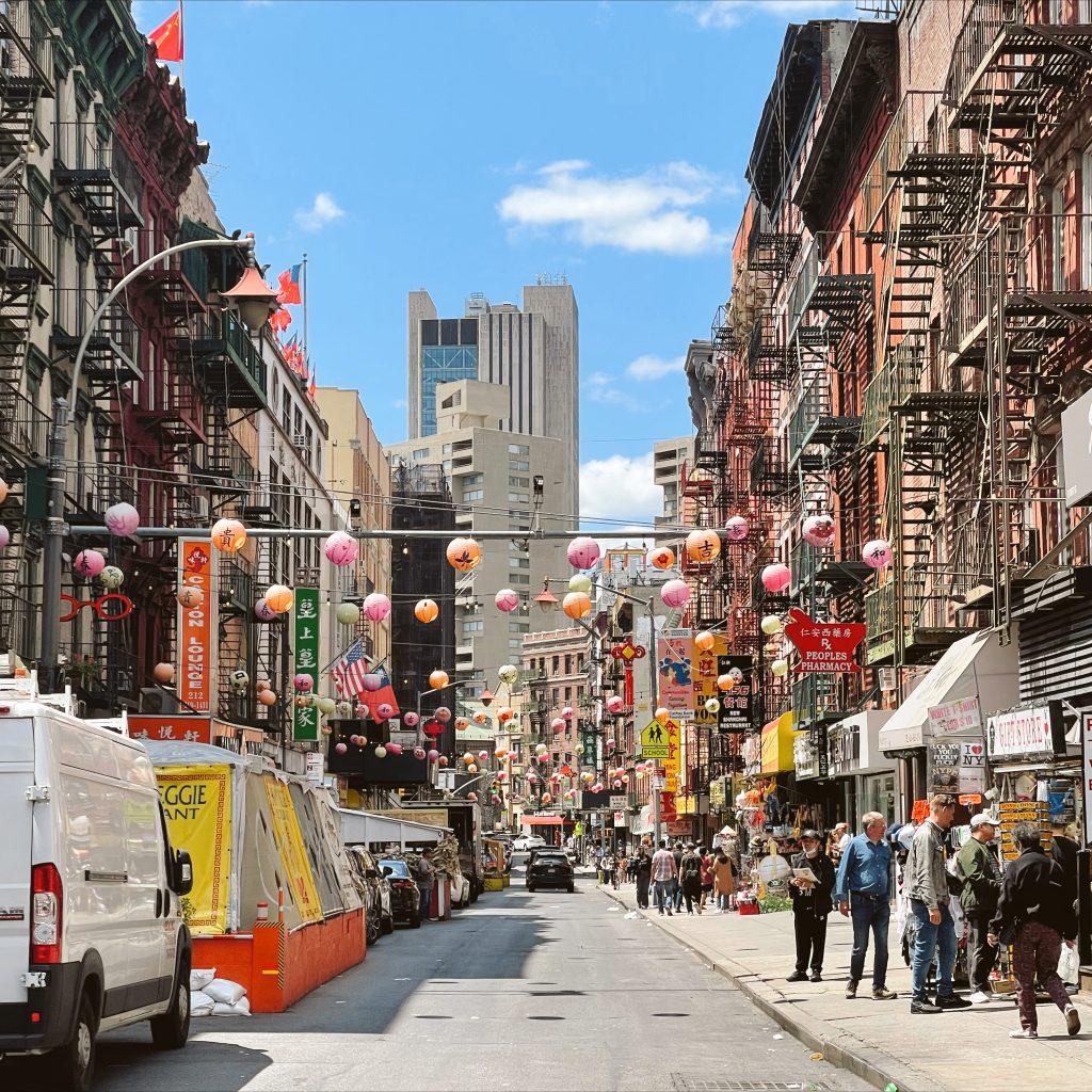 A view of Chinatown NYC where the Moon Festival is held