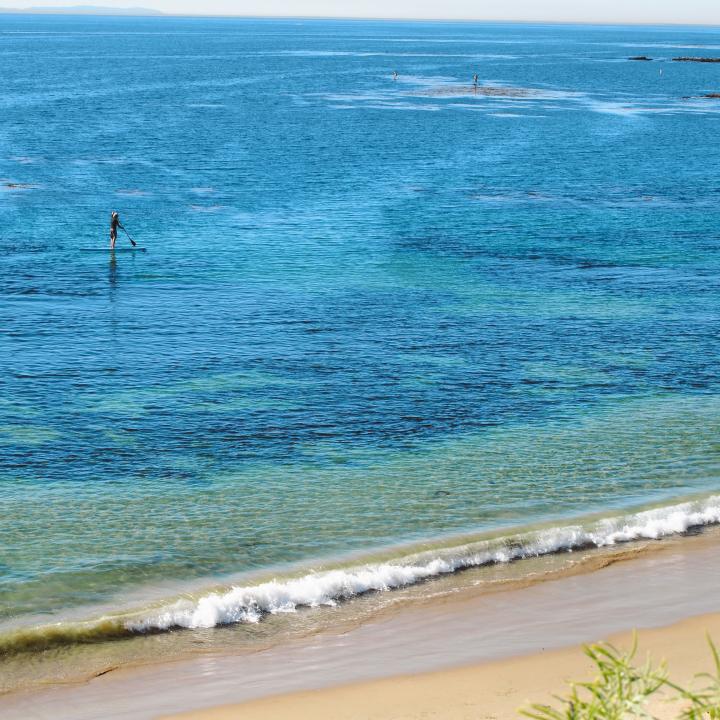 The turquoise water of Laguna Beach