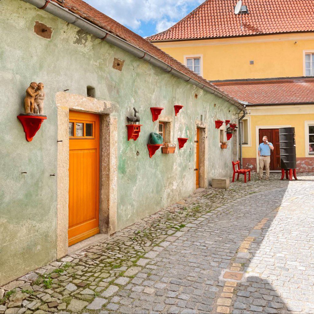 A quiet street in Cesky Krumlov