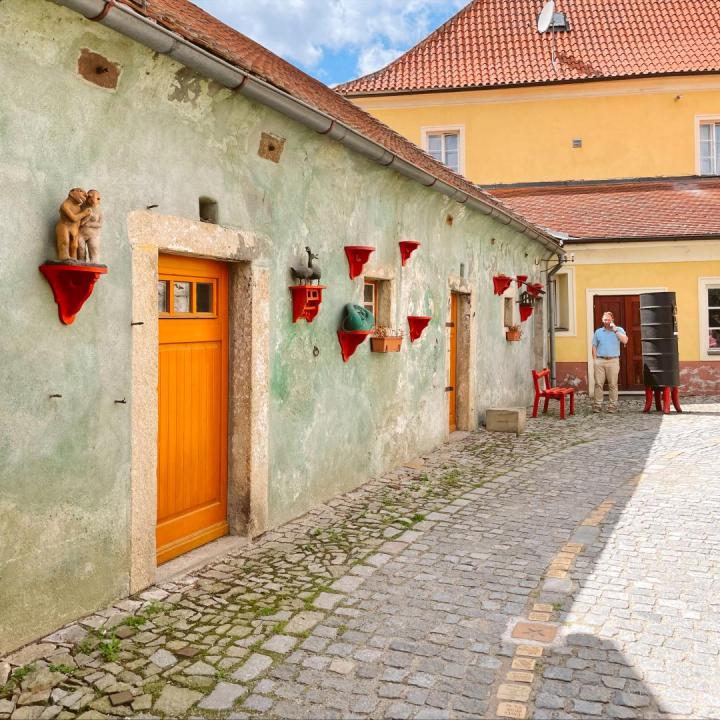 A quiet street in Cesky Krumlov