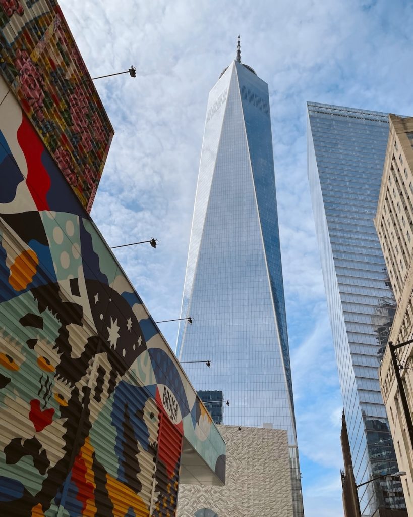 A view of the One World Trade Tower