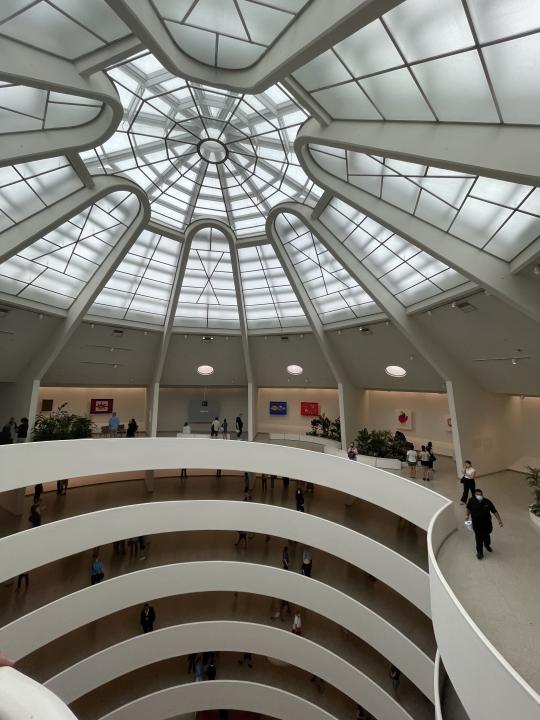 A view inside the Guggenheim Museum