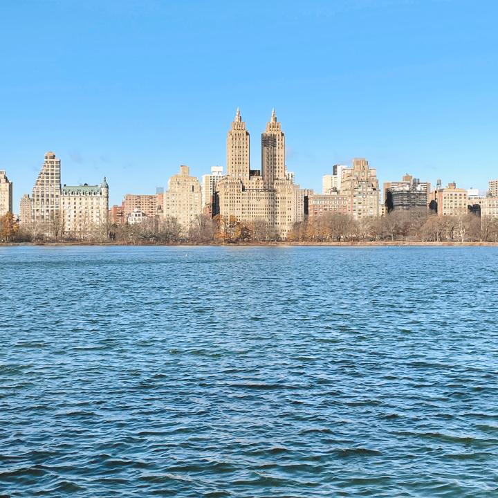 Central Park view from the Jackie O Reservoir