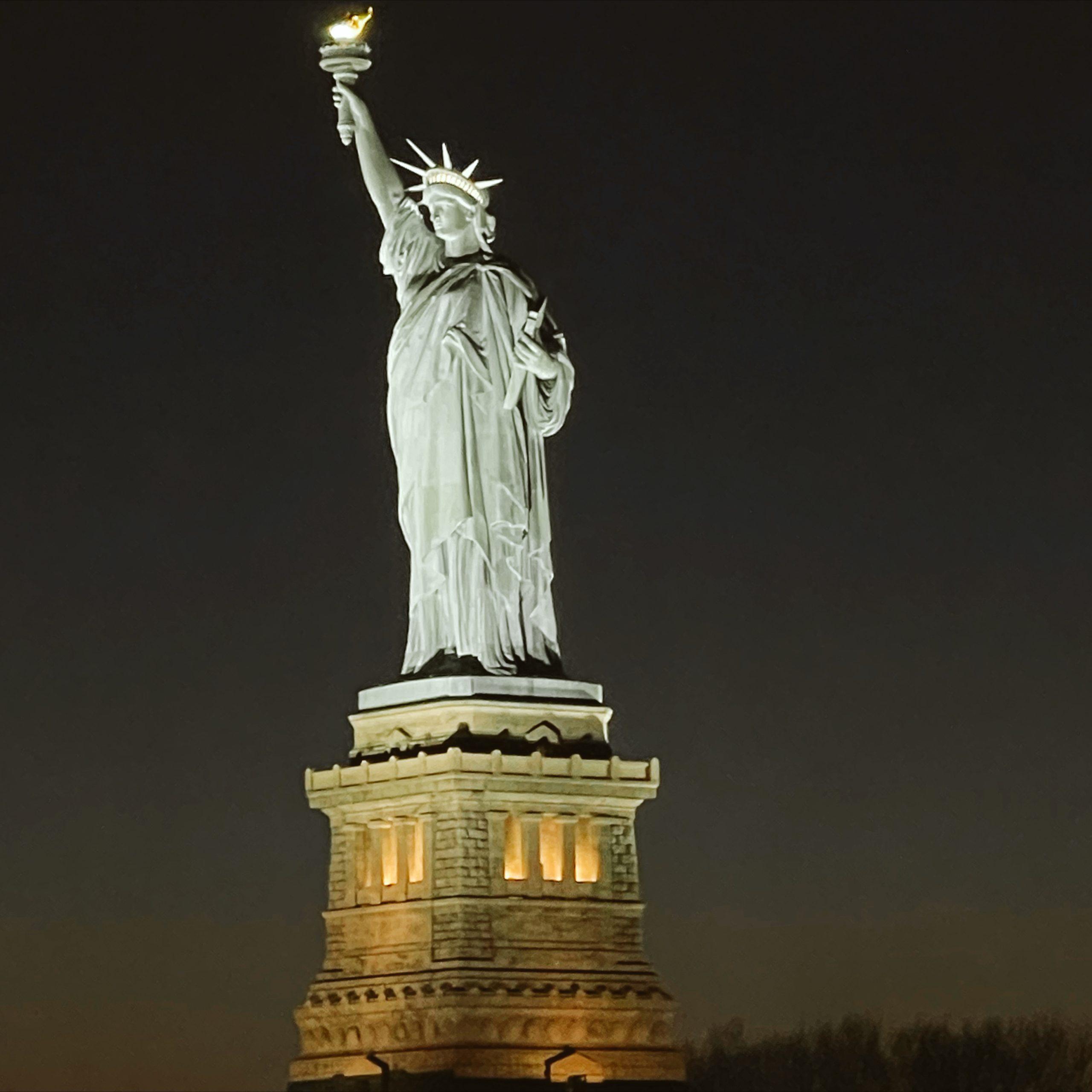 Statue of Liberty at night