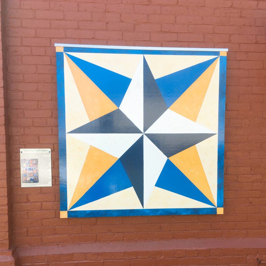 A barn quilt in Rangeley, Maine