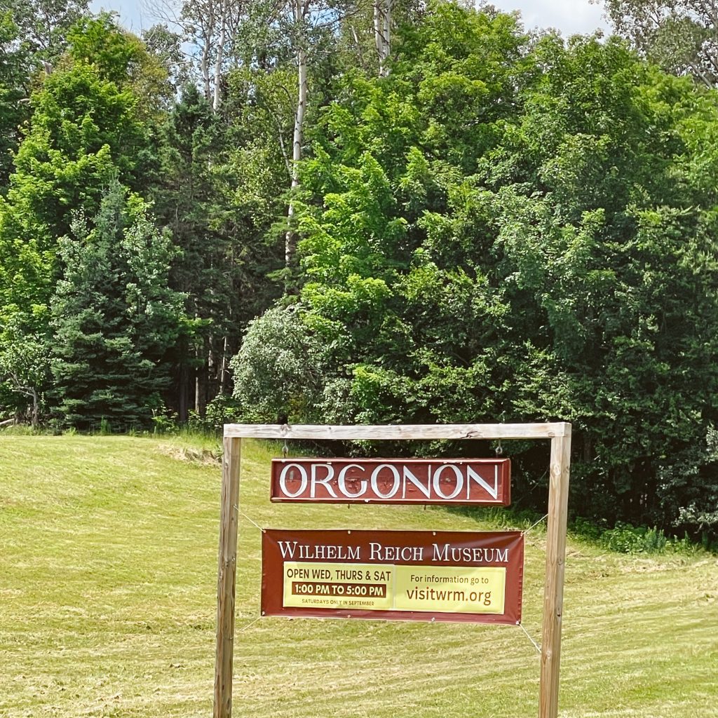 Orgonon Sign in Rangeley Maine