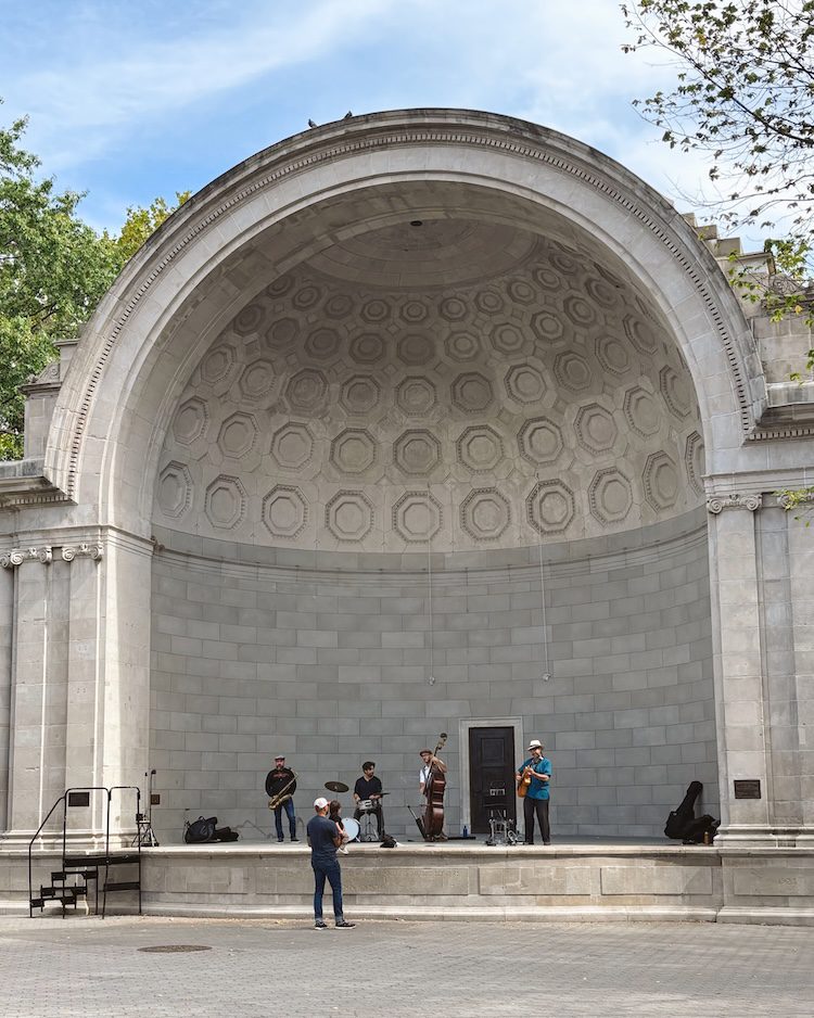 The bandshell in Central Park.