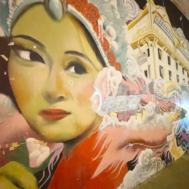 Mural in San Francisco on the haunted tour