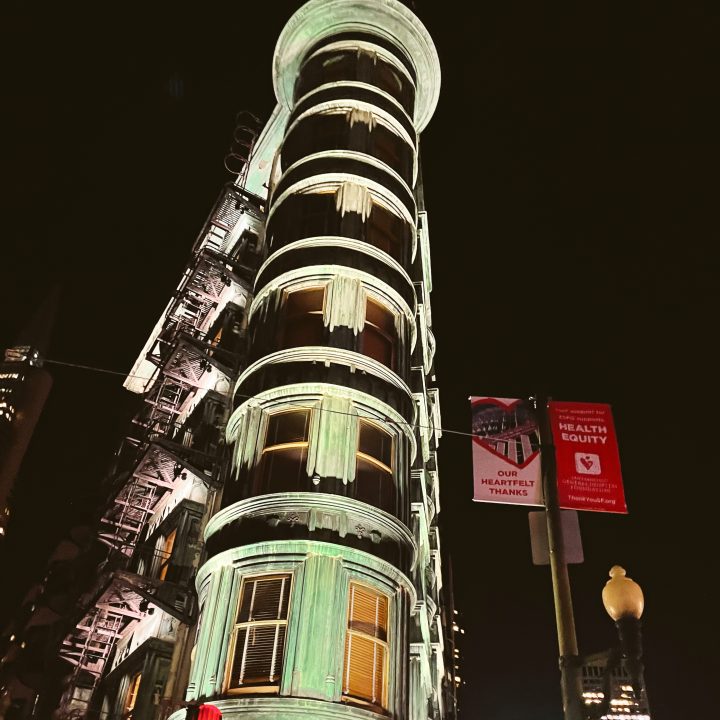 North Beach Zoetrope Building on the Haunted tour