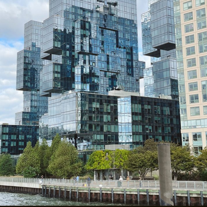 Buildings along the water in DUMBO Brooklyn