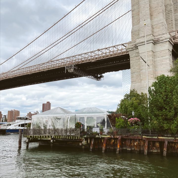 The River Cafe underneath the Brooklyn Bridge
