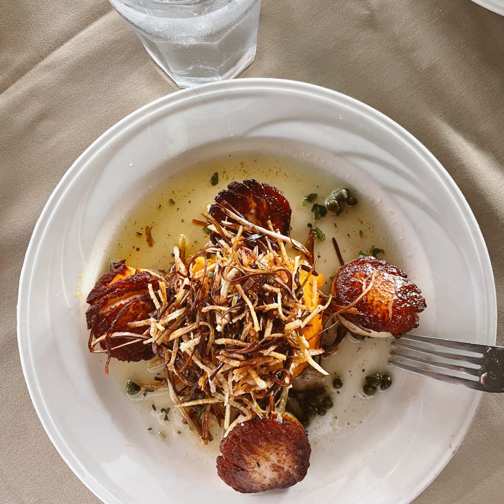 Meal at Mission Ranch in Carmel