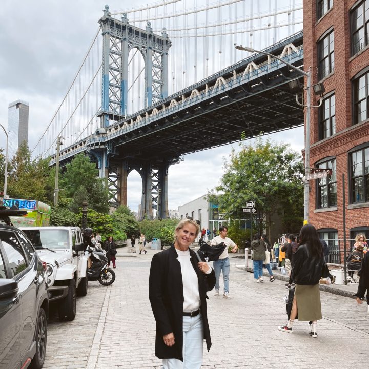 Carrie in DUMBO by the Manhattan Bridge