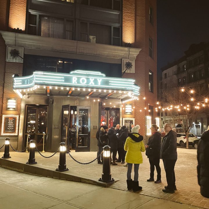 The Roxy Hotel at night