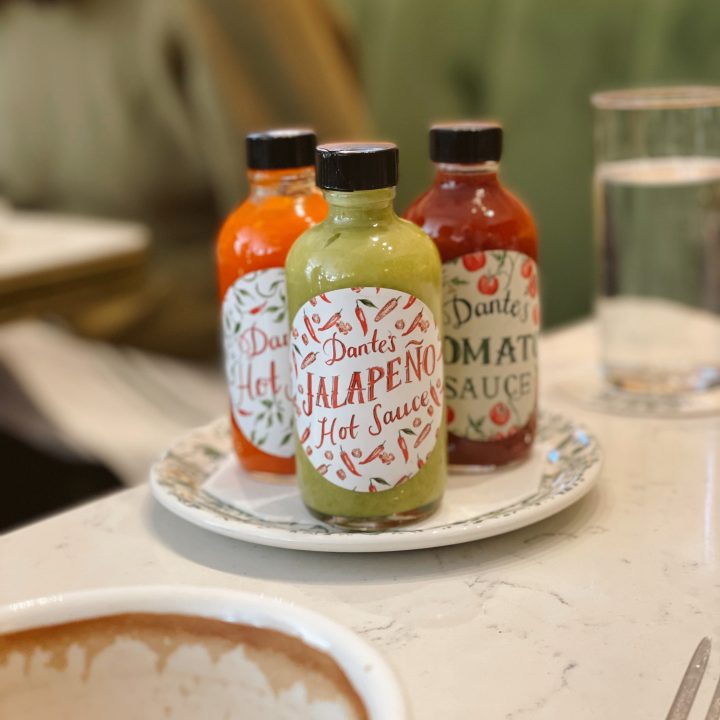 Hot sauce at Dante's Restaurant in NYC