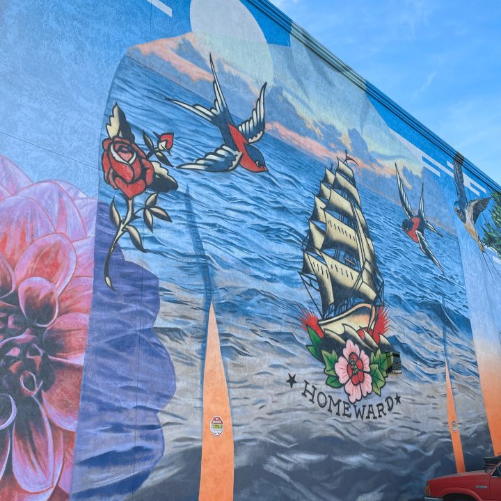 One of the things to do in Alameda is to see Murals on Webster St in Alameda