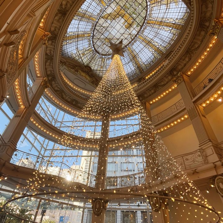 Neiman Marcus decorated for a San Francisco Christmas