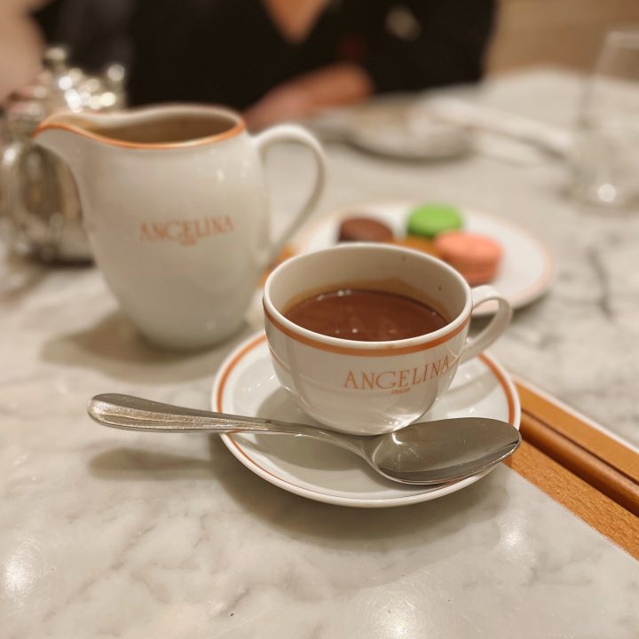 Hot Chocolate at Angelinas of Paris in New York City