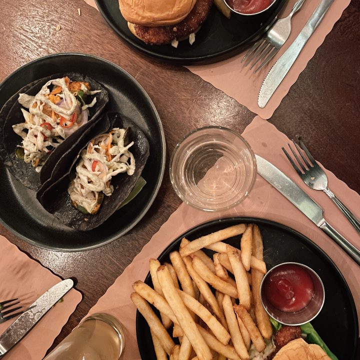 Tacos and burgers at Pineapple Restaurant in NYC