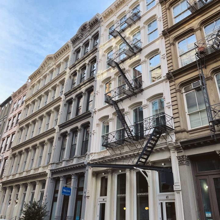 Historic buildings on Lispenard St. are one of the things to do in Tribeca.