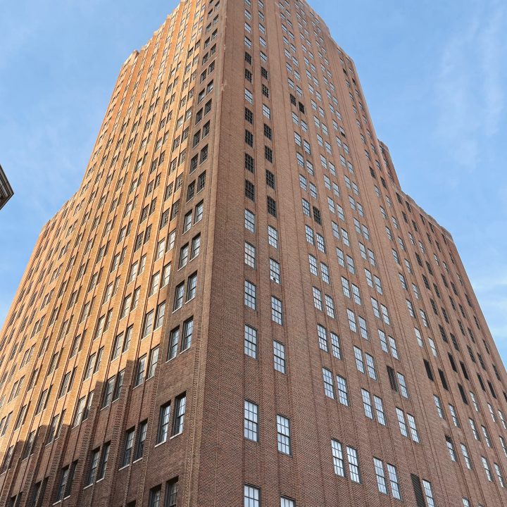 A view of the AT&T communications building inTribeca is one of the things to do in Tribeca