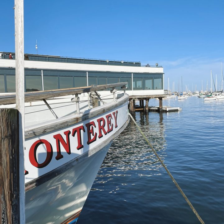 The whale watching boat in Monterey's Old Fisherman's Wharf