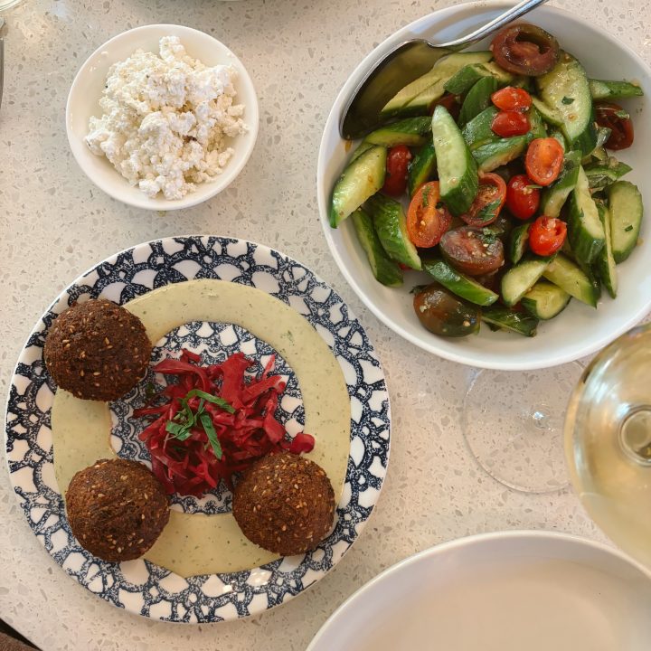 Food at a restaurant in New Orleans