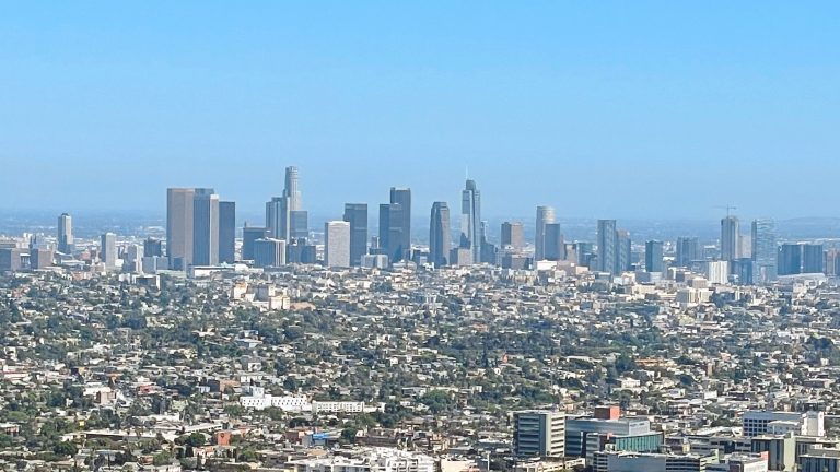 A view of Los Angeles from Griffith Park