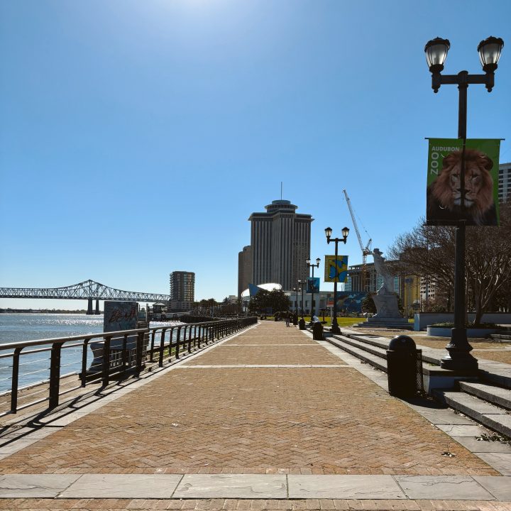 The Riverwalk inNew Orleans in January