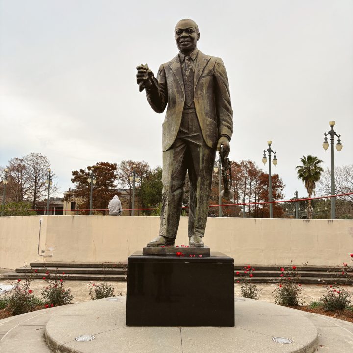 Statue of Louis Armstrong in New Orleans