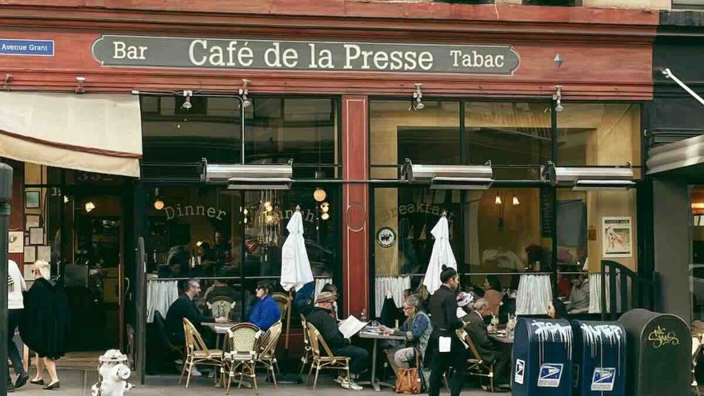 Cafe De La Presse in San Francisco's Union Square