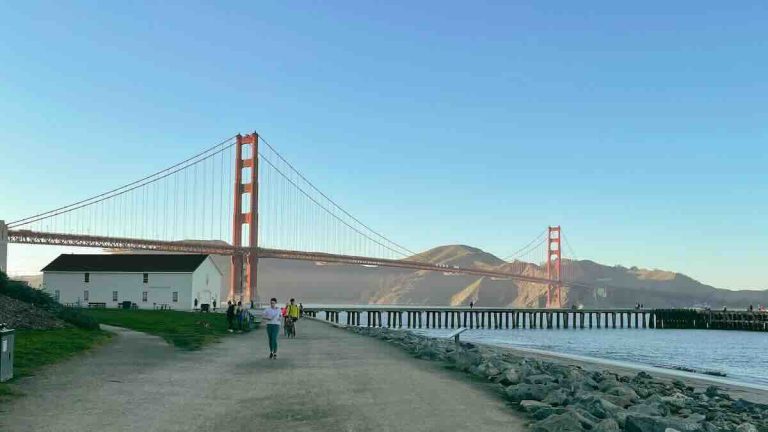 The Golden Gate Bridge view from Chrissy Field - a walk to do on 3 Days in San Francisco