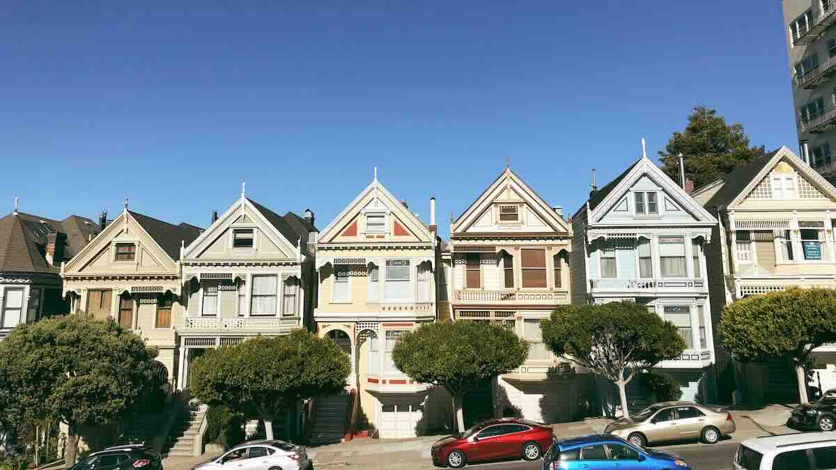 The Painted Ladies in San Francisco at Alamo Square are a stop on your 3 day itinerary