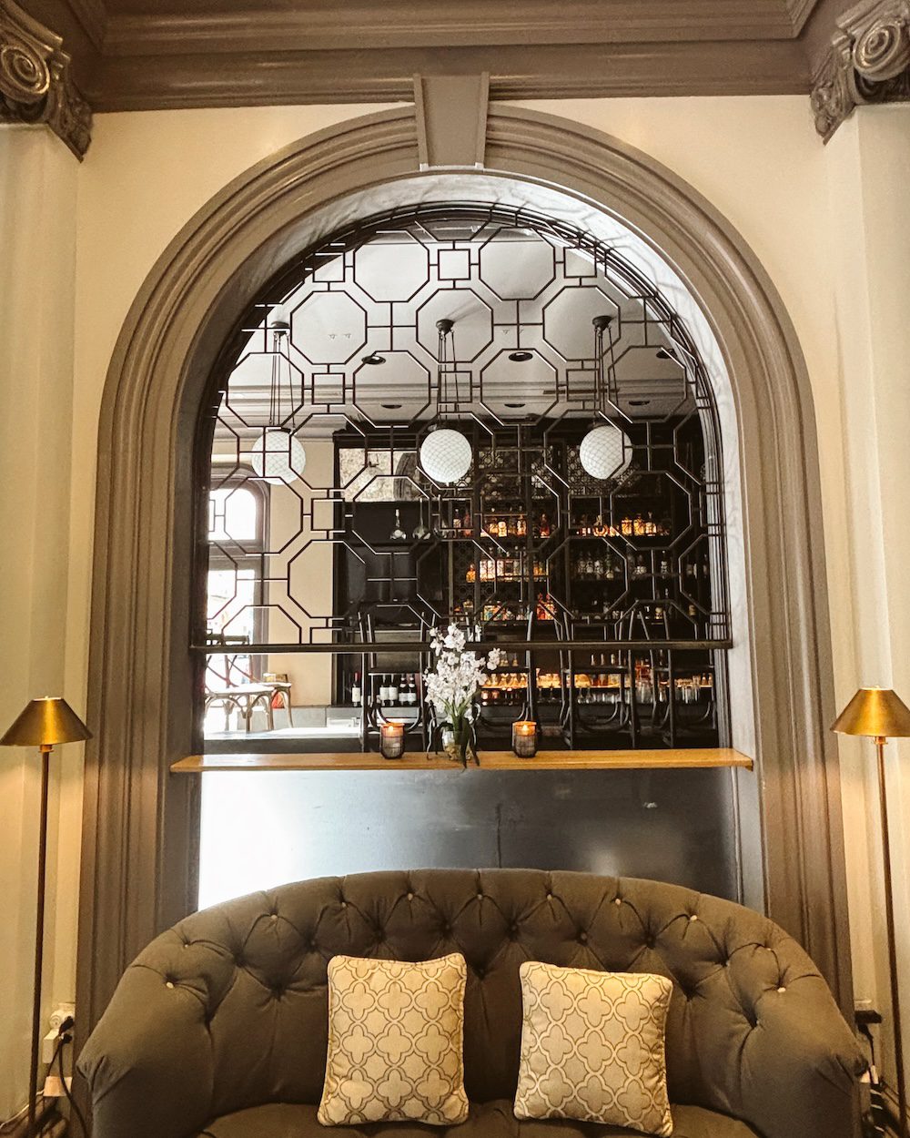 The lobby of the Warwick Hotel in Union Square is one of the safest hotels in San Francisco