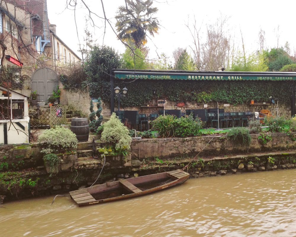 A view of the river in Bayeux in Normandy, France which is a hidden gem of Europe