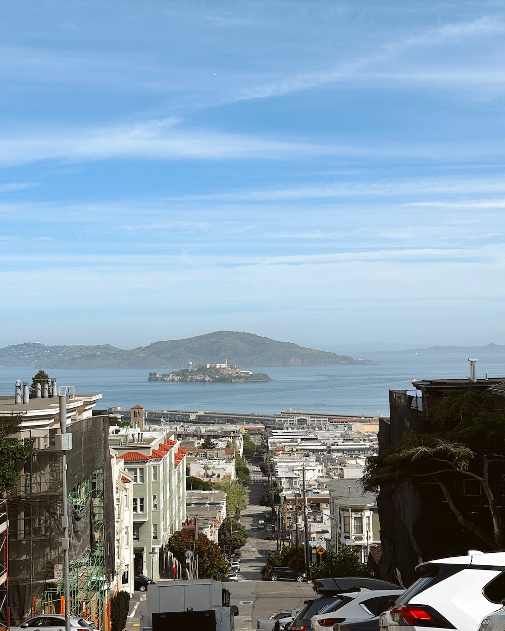 Views from the top of Pacific Heights in San Francisco