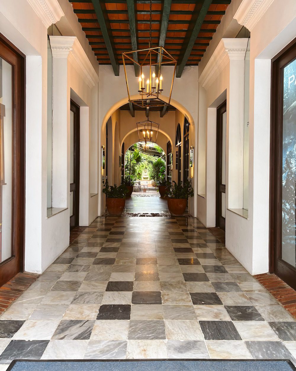 Hotel El Convento lobby in Old San Juan