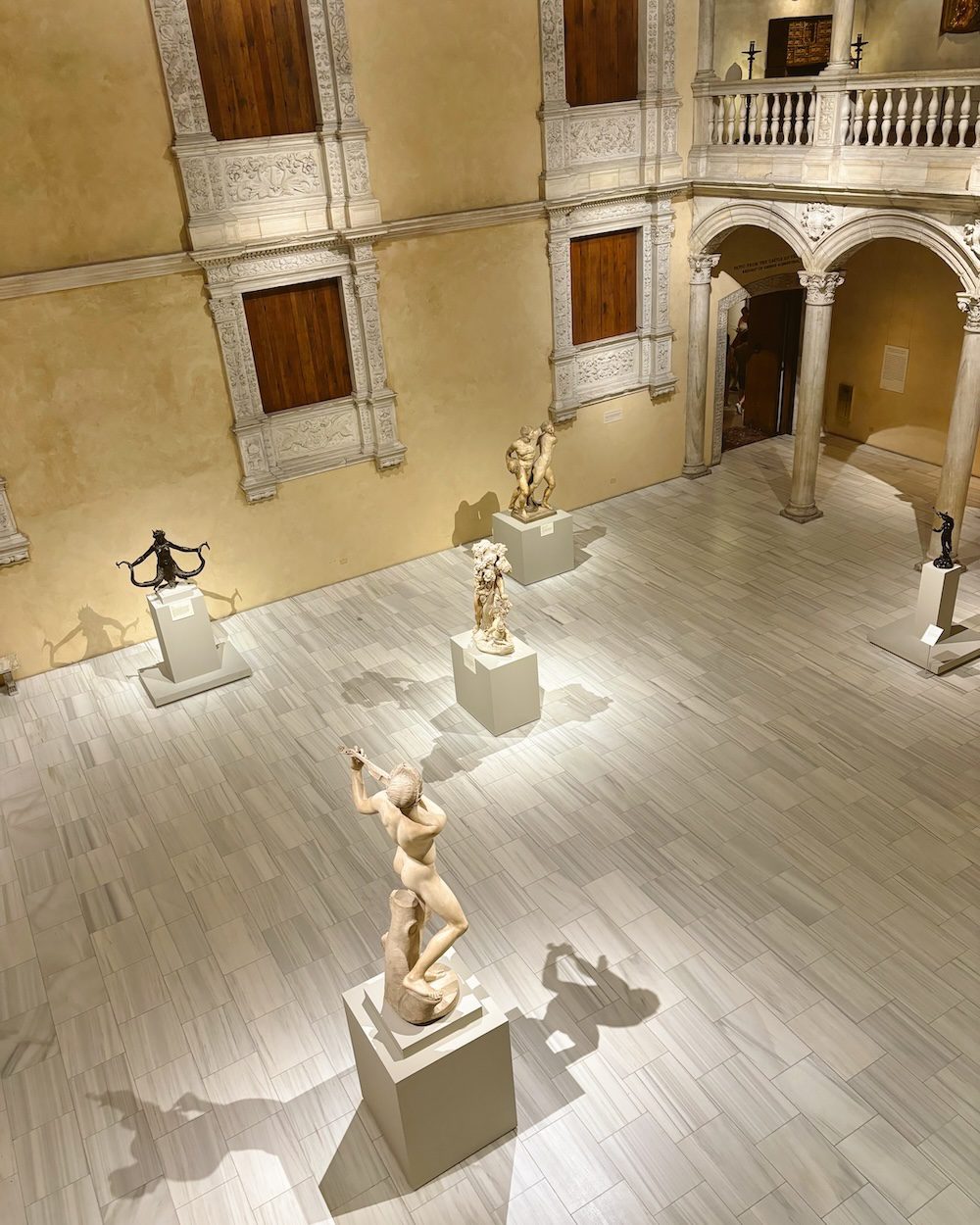A view of a sculpture room in the Metropolitan Museum of Art in New York City