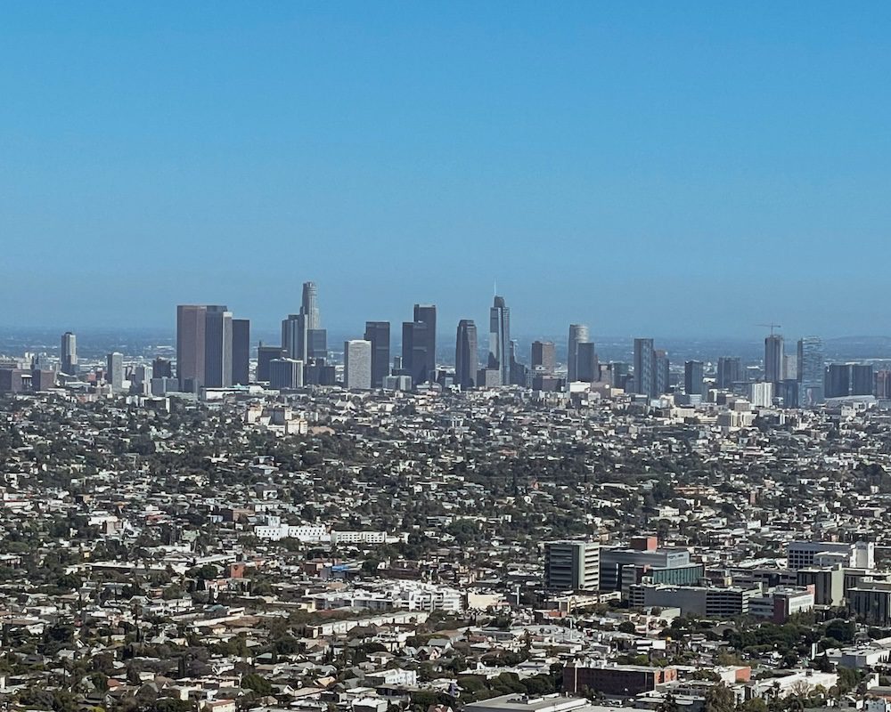 A view of Los Angeles from the Griffith Observatory