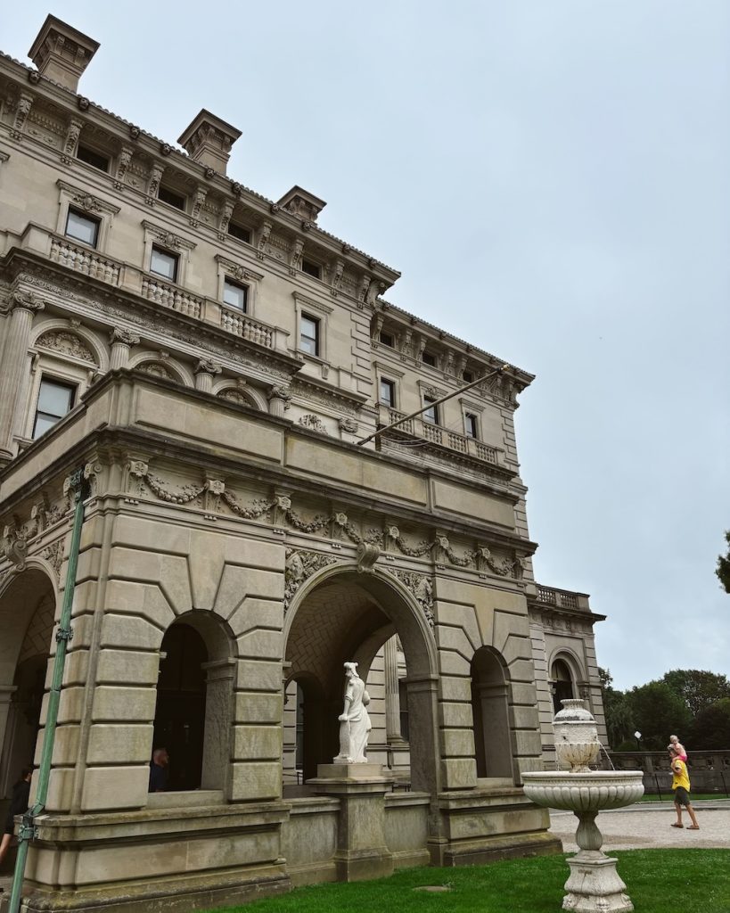 A mansion on the Cliff Walk in Newport, Rhode Island