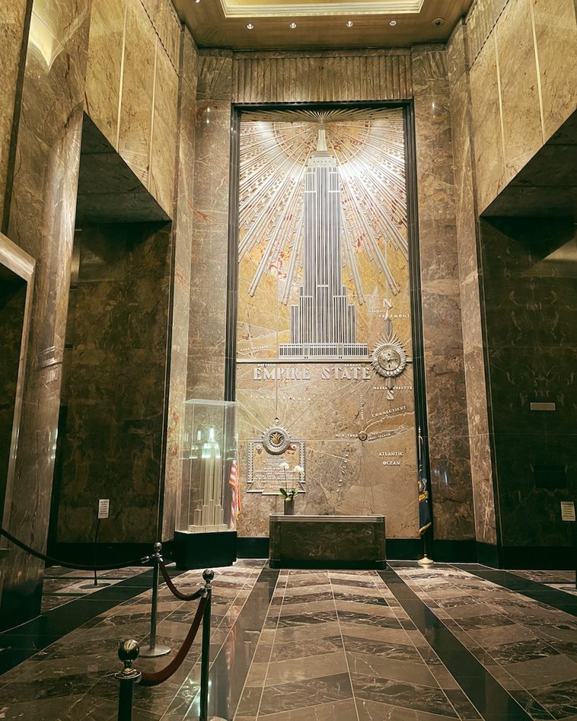 The lobby of the Empire State Building is worth seeing!