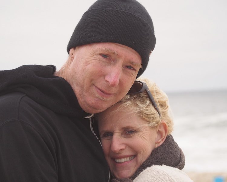 Carrie Green-Zinn and Dann Zinn by the ocean on a Northern California Romantic Getaway