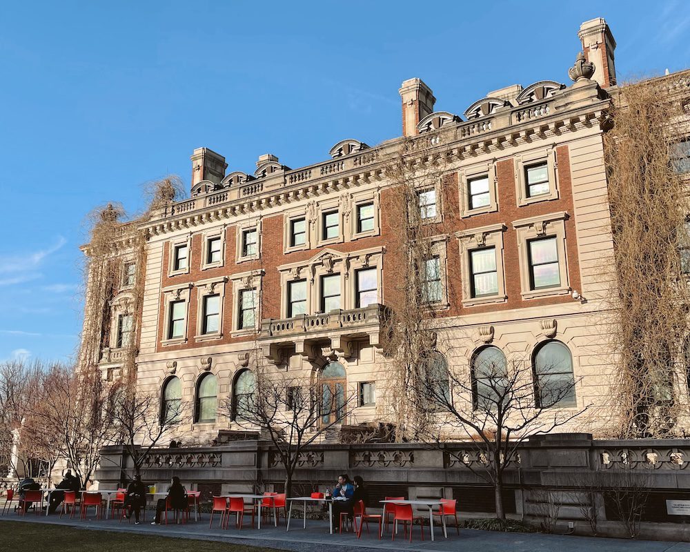 The front of the Cooper Hewitt Museum in New York City