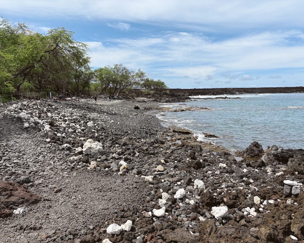 A volcanic and coral beach in Ahihi - Kinau Reserve in Maui