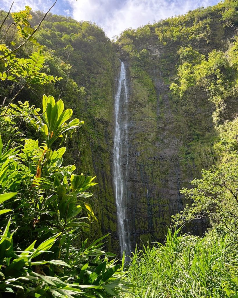 Waimoku Falls at the end of the Pipiwai Trail in Maui